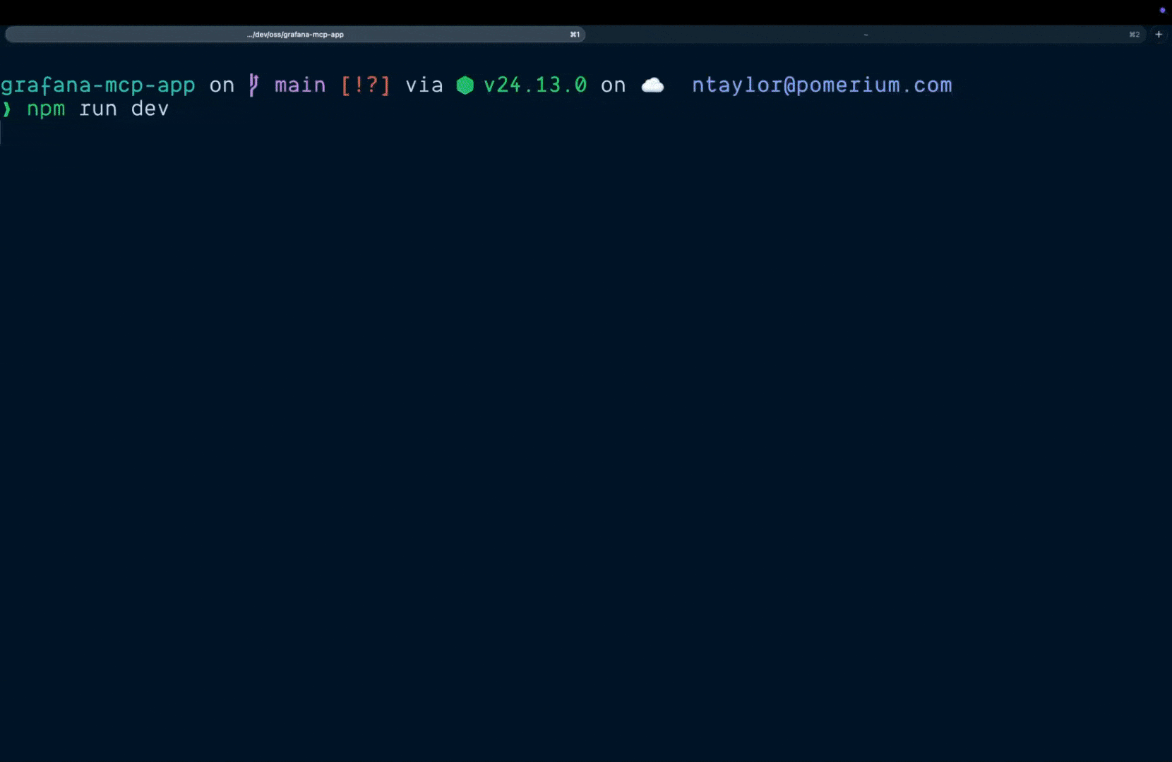 GIF of running ssh -R 0 pom.run with TUI and ChatGPT interface